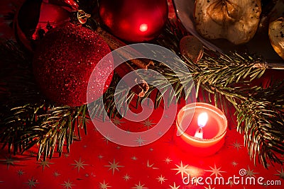 Christmas table deko Stock Photo