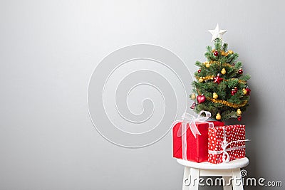 Christmas theme background with copy space Stock Photo