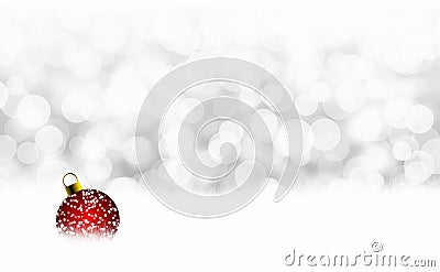 Christmas theme with red ornament Stock Photo