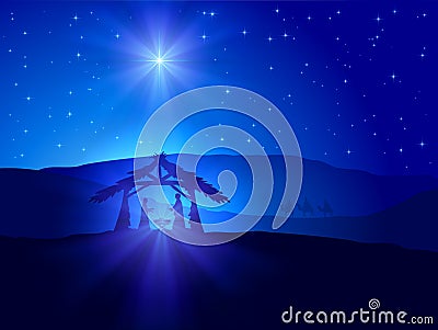 Christmas theme with star Vector Illustration