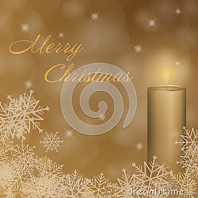 Christmas time - First advent candle Stock Photo