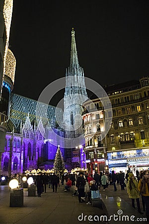 Christmas time in Vienna Editorial Stock Photo