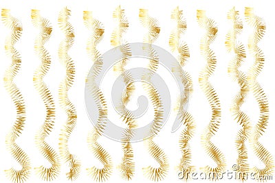 Christmas Tinsel. Serpentine Vector Illustration