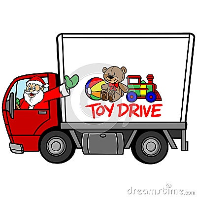 Christmas Toy Drive Vector Illustration