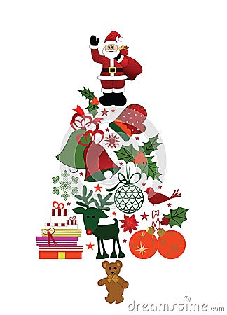 Christmas Tree Vector Illustration