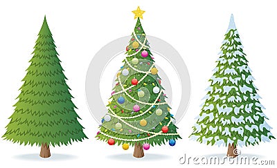 Christmas Tree Vector Illustration