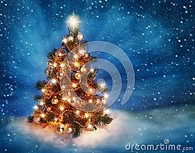 Christmas tree Stock Photo