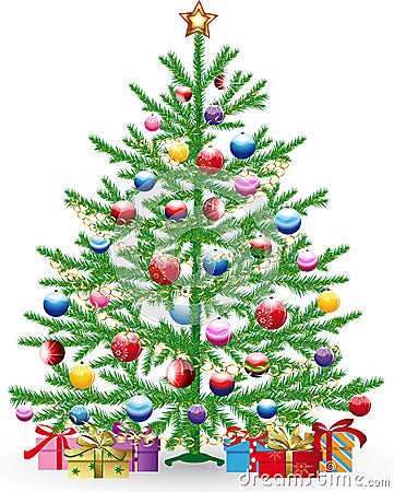 Christmas tree Cartoon Illustration