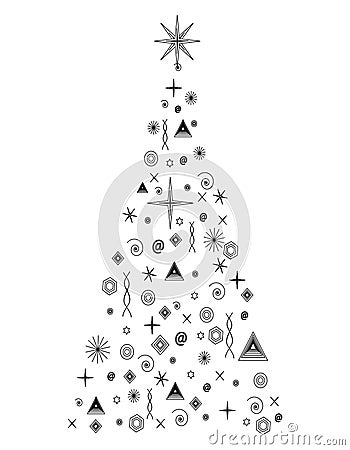 Christmas tree Vector Illustration