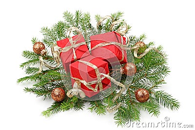 Christmas tree bough Stock Photo