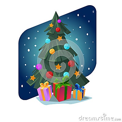 Christmas tree Stock Photo