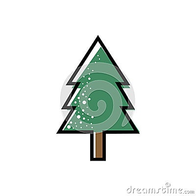 Christmas tree Vector Illustration