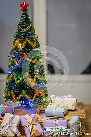 Christmas decoration,holidays and decor concept Stock Photo