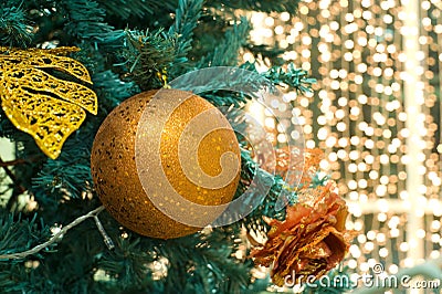 Christmas tree decorations Stock Photo