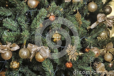 Christmas-Tree Decorations Stock Photo