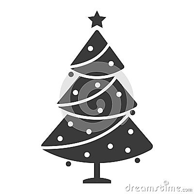 Christmas tree icon Vector Illustration