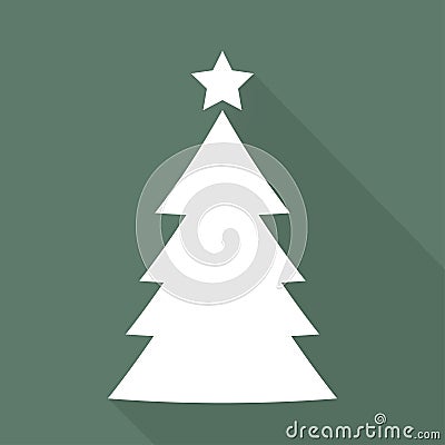 Christmas tree icon Vector Illustration
