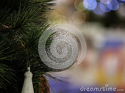 Christmas tree in interior Stock Photo