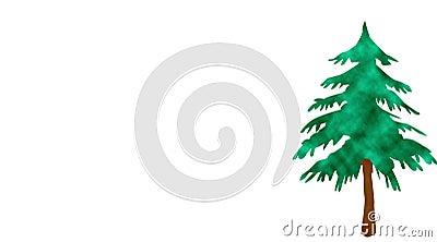 Christmas tree isolate on white background Stock Photo