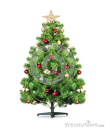 Christmas tree isolated. Stock Photo