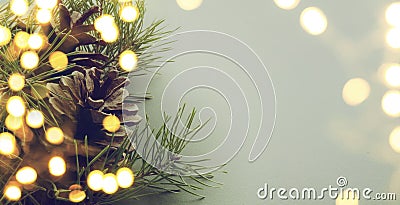 Christmas tree light Stock Photo