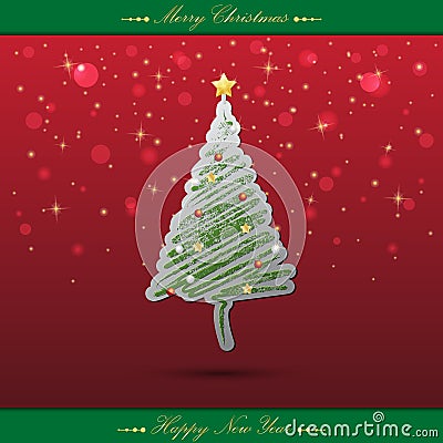 Christmas tree Vector Illustration