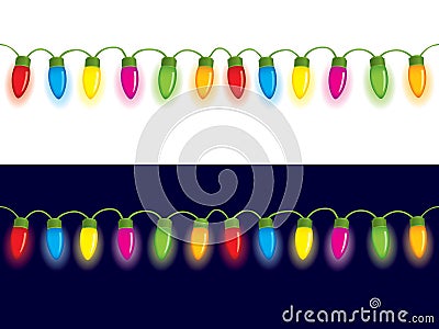 Christmas tree lights Vector Illustration