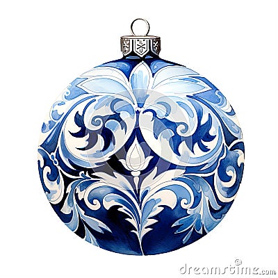 Christmas tree ornamented globe, a symbol of holiday festivity and seasonal joy. Stock Photo