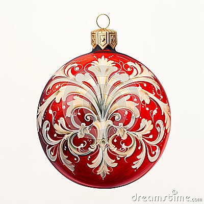 Christmas tree ornamented globe, a symbol of holiday festivity and seasonal joy. Stock Photo