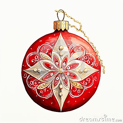 Christmas tree ornamented globe, a symbol of holiday festivity and seasonal joy. Stock Photo