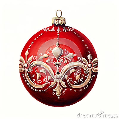 Christmas tree ornamented globe, a symbol of holiday festivity and seasonal joy. Stock Photo