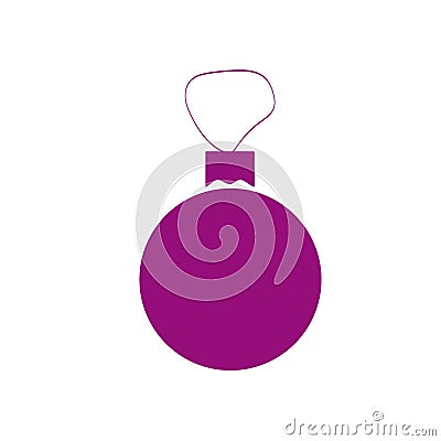 Christmas tree toy or new year ball isolated vector image Vector Illustration