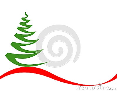 Christmas Tree Vector Vector Illustration