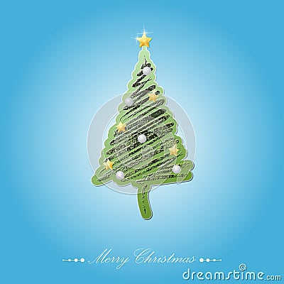 Christmas tree Vector Illustration