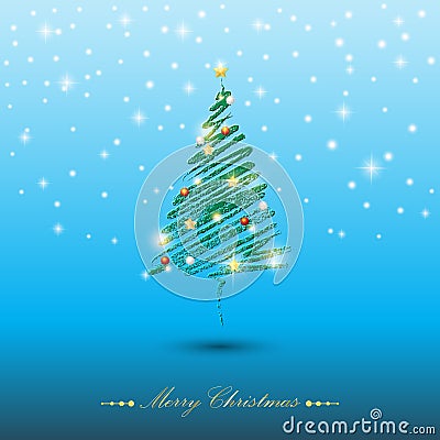 Christmas tree Vector Illustration