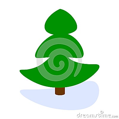 Pine Tree Vector Illustration
