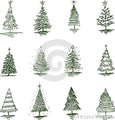 Christmas tree Vector Illustration