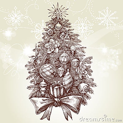 Christmas tree Vector Illustration