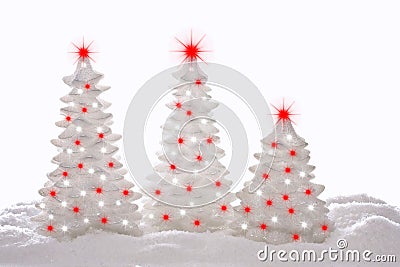 Christmas trees Stock Photo