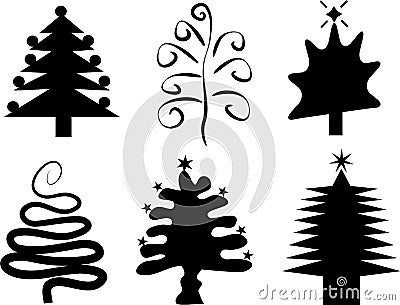 Christmas trees Stock Photo