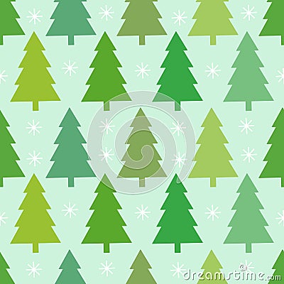 Christmas trees texture Vector Illustration