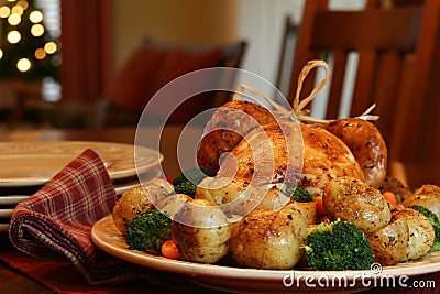 Christmas turkey Stock Photo