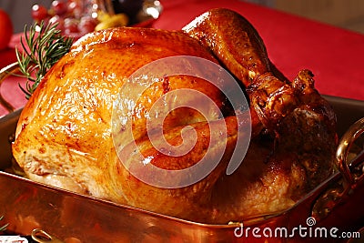 Christmas turkey Stock Photo