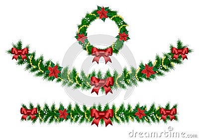 Christmas vector garland Vector Illustration