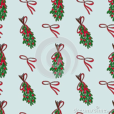 Christmas vector seamless pattern. Vector Illustration