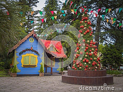 Christmas village Stock Photo