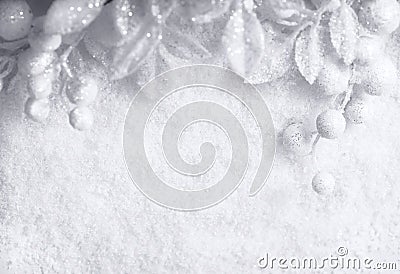 Christmas white seasonal background Stock Photo