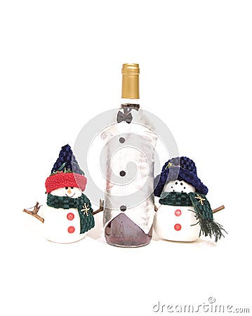 Christmas Wine Stock Photo