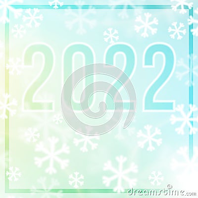 Christmas winter frosty background, snowflakes on pastel colors gradients Vector Illustration