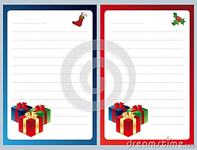 Christmas wish list Vector Illustration